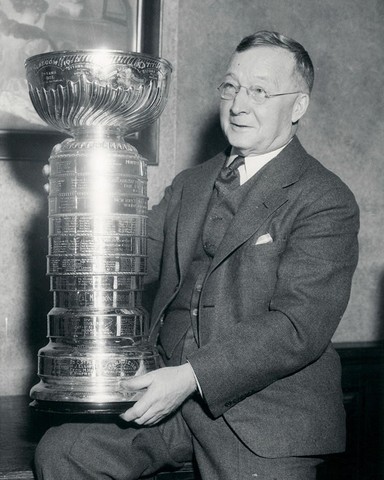 Frank Calder with The Stanley Cup - Circa 1930s