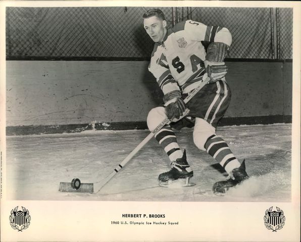 Herb Brooks - Herbert Paul Brooks Jr. - 1960 USA Olympic Team Photo
