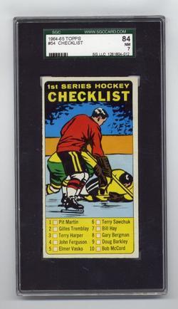 Hockey Card 1964 Checklist