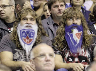 KHL - Kontinental Hockey League Fans with Playoff Style Beards