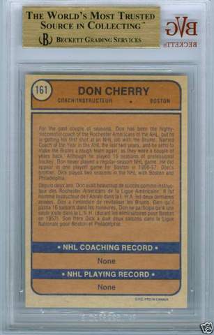 Hockey Card 1974 Don Cherry 1b