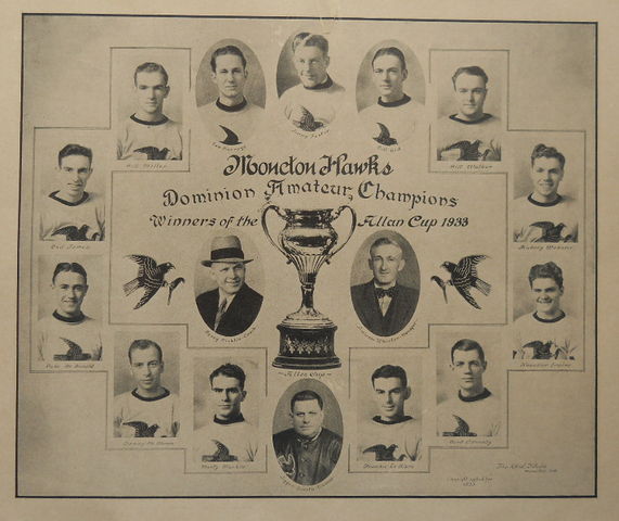 Moncton Hawks - Allan Cup Champions - 1933