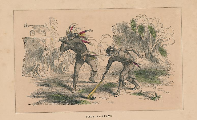 First Nations - Ball Playing - circa 1850