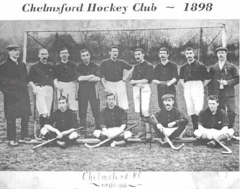 Chelmsford Hockey Club - Essex - England - 1898 - Antique Hockey