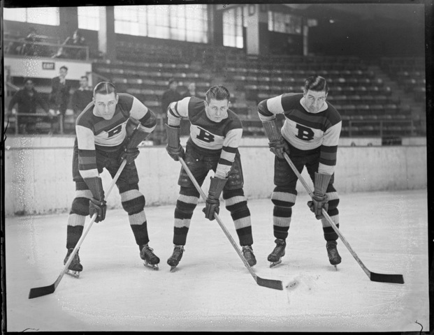Boston Bruins - Dit Clapper, Max Kaminsky & Marty Barry - 1935