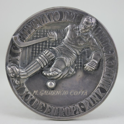 Rink Hockey Silver Medal - European & World Championship - 1954