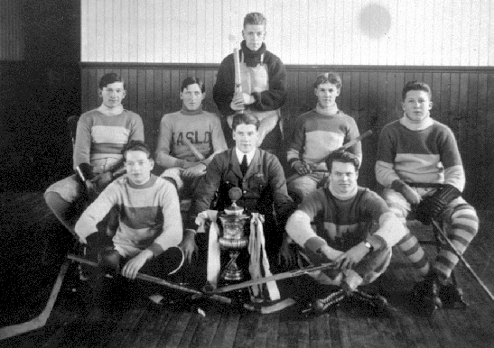 Kaslo Hockey Team - Junior Men - Ice Hockey Champions - 1919