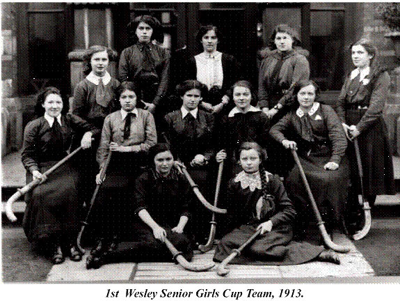 Wesley College Senior Girls Hockey Team - Ireland - 1913