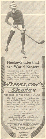 Newspaper Ad - Winslow's Skates - 1912