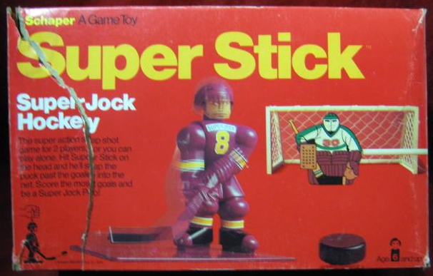 Super Stick - Super Jock Hockey - Vintage Board Game - 1976
