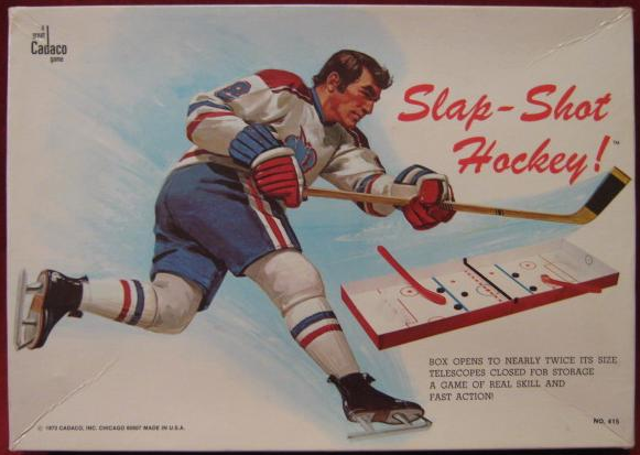 Vintage Table Hockey Game - Cadaco Slap-Shot Hockey - 1973