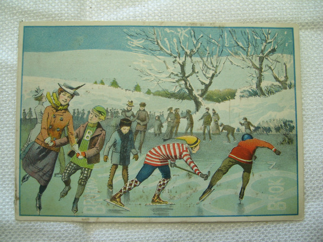 Antique Hockey Clothing Ad - Brokaw Broth - 1896
