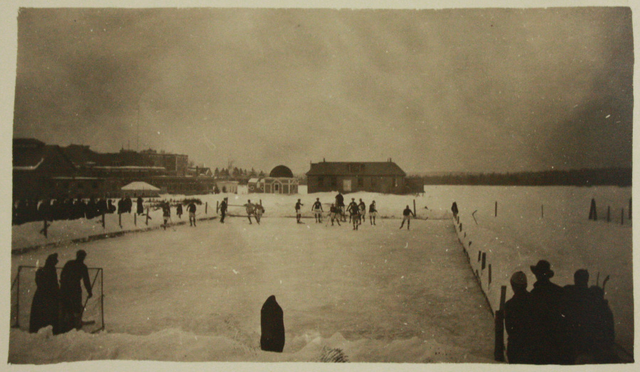 Antique Ice Hockey - Outdoor Rink - Early 1900s