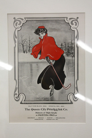 Antique Women's Ice Hockey - Queen City Printing Ink Ad - 1915