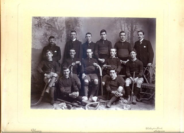 Irish Mens Field Hockey Team - Antique Equipment - Early 1900s