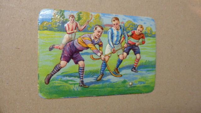 Antique Field Hockey Card - Belgium - 1930s