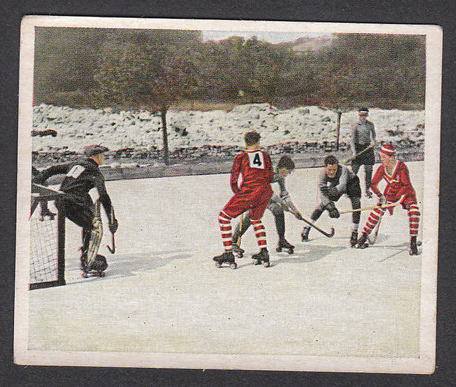 Roller Hockey / Polo - German Hockey Card - 1930s