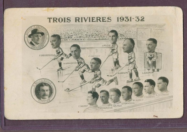 Antique Ice Hockey - Trois Rivieres - Quebec - 1931 / 32