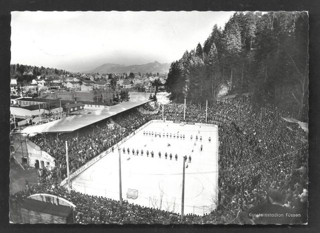Füssen Ice Hockey Stadium - German Championship Game - 1961