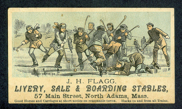 Antique Hockey Trading Card - Circa 1879