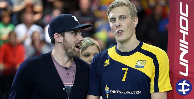 Henrik Zetterberg & World Floorball Champion MVP Kim Nilsson