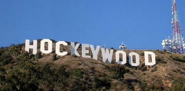 HOCKEYWOOD Sign - Hollywood - Los Angeles - California - 2012