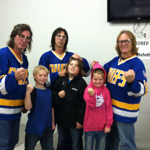 The Hanson Brothers Having Some Fun With Fans