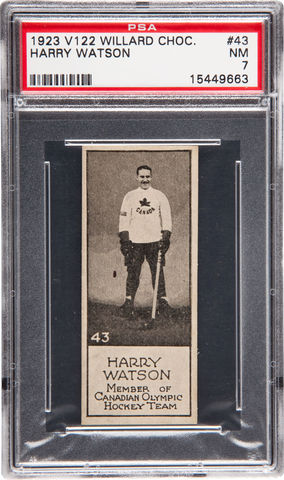 Harry Watson - Willard's Chocolate Hockey Card #43 - 1924