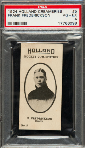 Frank Fredrickson Hockey Card - Holland Creameries - No 5 - 1924