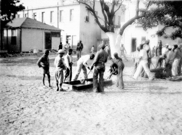 Box Hockey - Boys playing Box Hockey : Miami, Florida - 1935