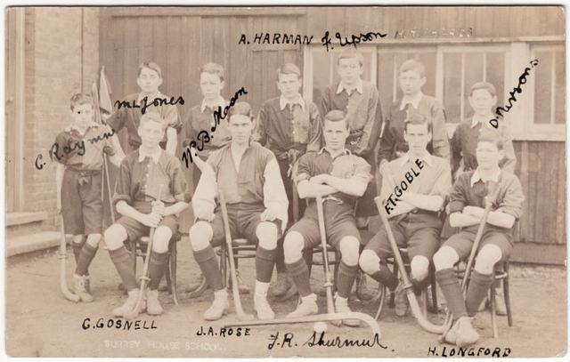 Surrey House School - Field Hockey - Mens Team - Early 1900s