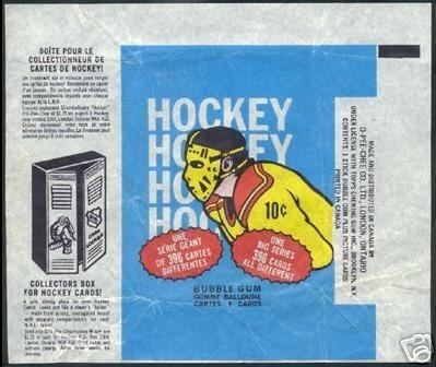 Hockey Card Wrapper 1974 4