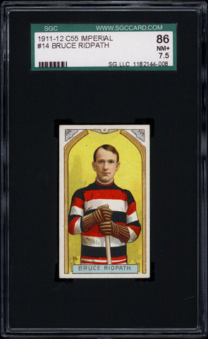 Bruce Ridpath - C55 - Imperial Tobacco Hockey Card - 1911