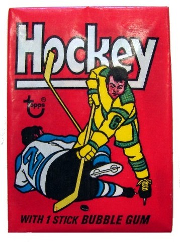 Hockey Card Wrapper 1975 1