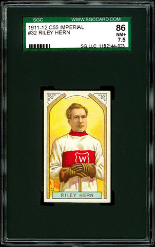 Riley Hern - C55 - Imperial Tobacco Hockey Card - 1911