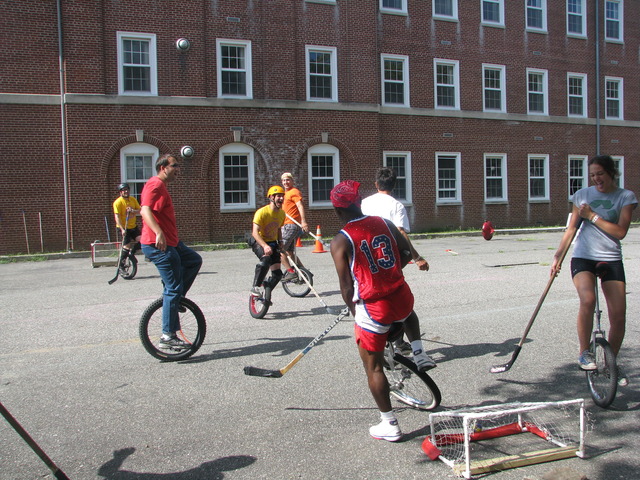 Unicycle Hockey at Governors Island, New York Harbour - 2011