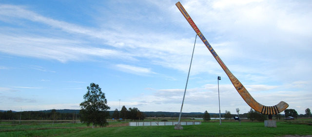 World's Largest Bandy Stick - Edsbyn - Sweden