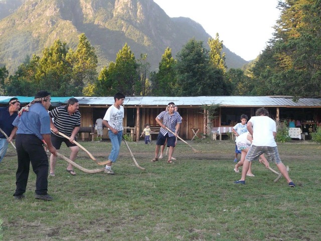 Mapuche People playing Chueca - 2011