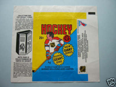 Hockey Card Wrapper 1980 2