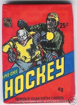 Hockey Card Wrapper 1981