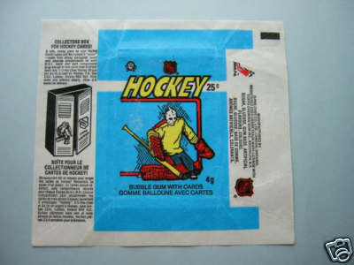 Hockey Card Wrapper 1982 1