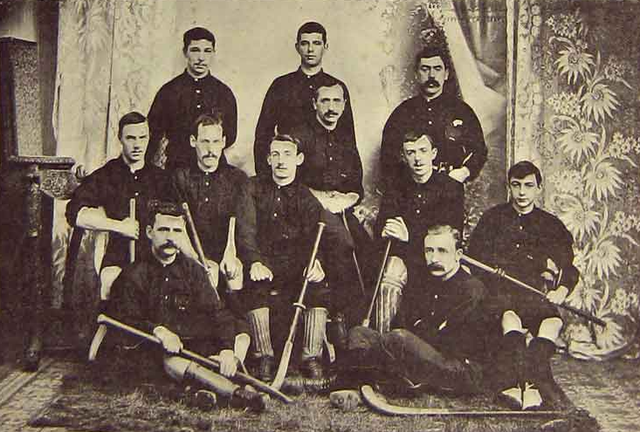 Antique Wales Field Hockey Team - Welsh Men - 1895