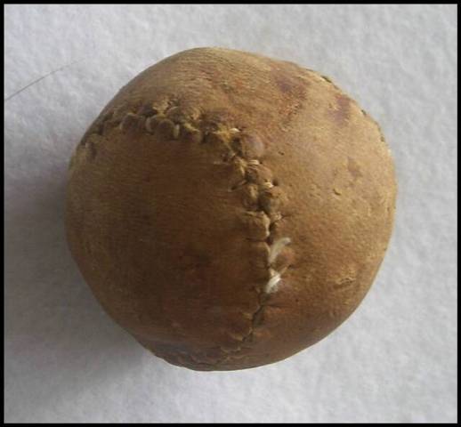 Antique Deerskin  Lacrosse Ball