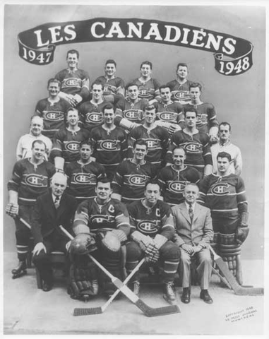 Montreal Canadiens - Team Photo - 1948 - Les Canadiens