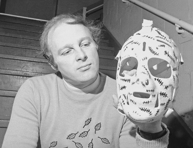 Gerry Cheevers and his Ernie Higgins Custom Mask - 1970s