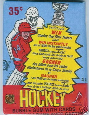 Hockey Card Wrapper 1984