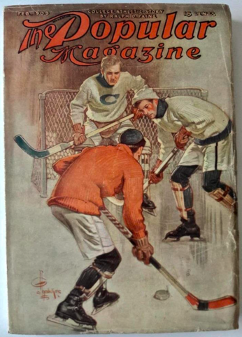 Antique Ice Hockey - The Popular Magazine - 1909
