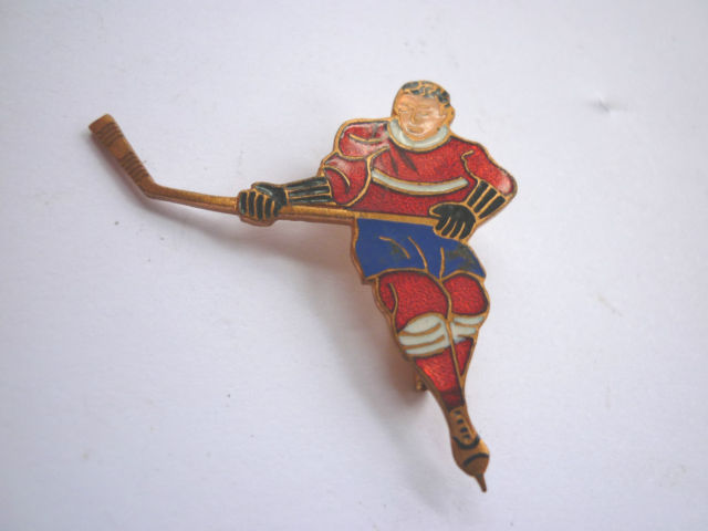Antique Ice Hockey Pin - 1930s - Birmingham - England
