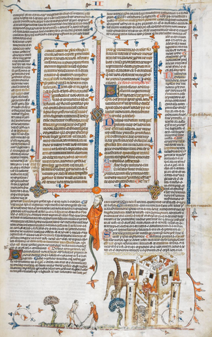 Ancient Hockey - Decretals of Gregory IX  circa 1300 - Page f95r