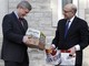 Gold Medal Beer - Prime Minister Harper presented with his Beer